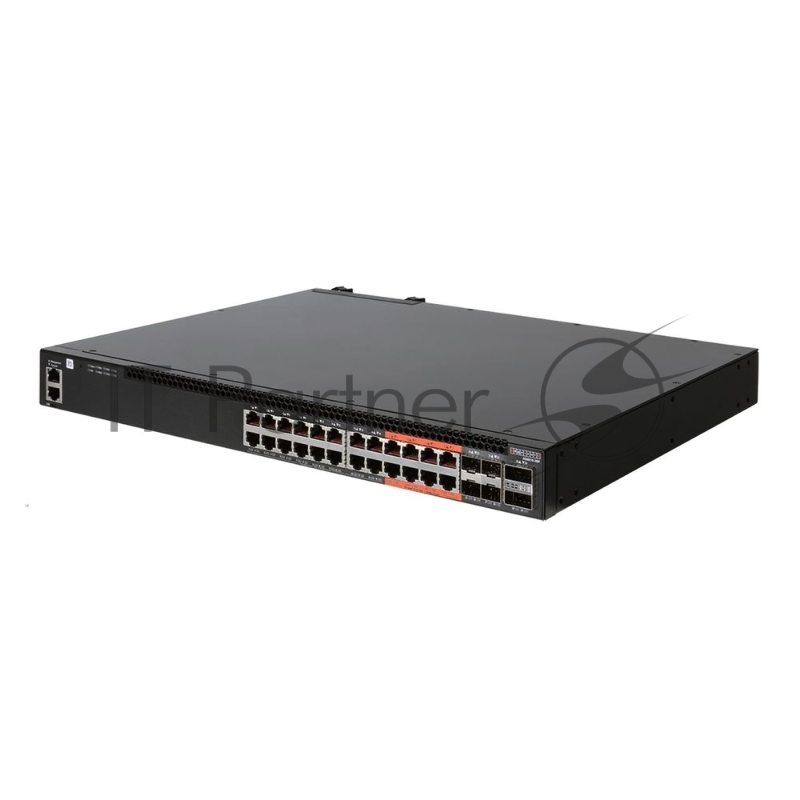 Коммутатор 4610-30P-O-AC-F Edge-corE AS4610-30P, 24-Port GE RJ45 port PoE+, last 8 ports Ultra-PoE, 960W PoE Bugdet, 4x10G SFP+, 2 port 20G QSFP+ for stacking, Broadcom Helix 4, Dual-core ARM Cortex A9 1GHz, dual 110-230VAC 600W hot-swappable PSUs, o