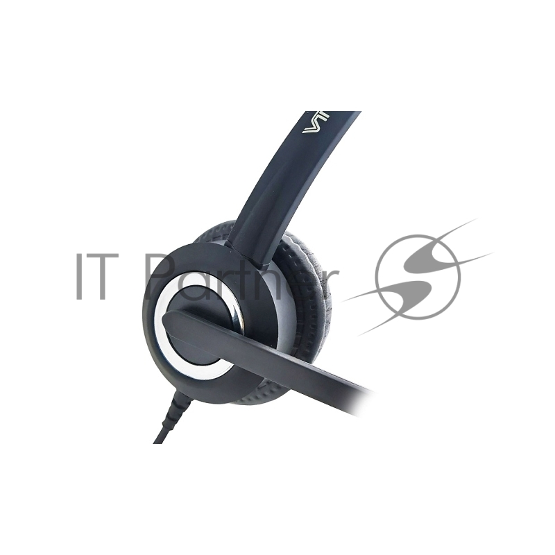 Проводная бинауральная гарнитура VT, HD звук, Эффективное шумоподавление (до 90%), Разъем QD (переходник QD-RJ9 в комплекте).