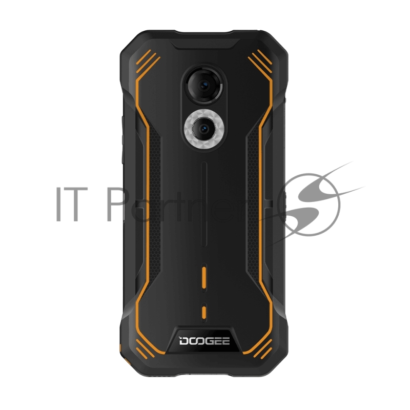 Смартфон Doogee S51 Volcano Orange, 15,2 cm (6) 720x1440, 2.0GHz, 8 Core, 4GB RAM, 64GB, up to 512GB flash, 12Mpix+2Mpix/8Mpix, 2 Sim, 2G, 3G, LTE, BT v5.0, Wi-Fi, GPS, Type-C, 5180mAh, Android 12, 266 г, 167,4 ммx81.4 ммx14,6 мм