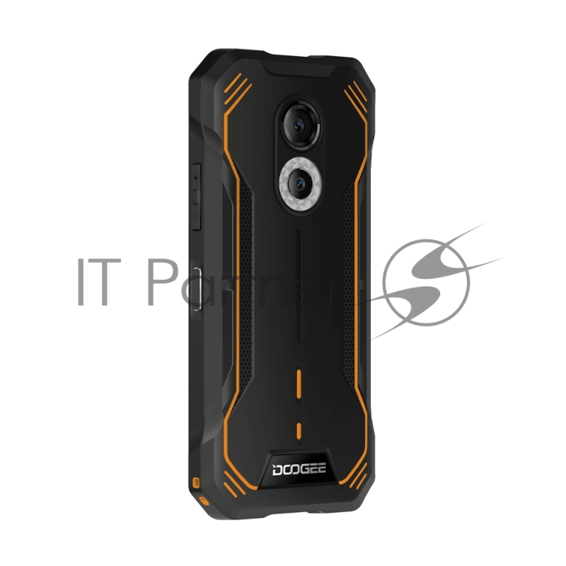 Смартфон Doogee S51 Volcano Orange, 15,2 cm (6) 720x1440, 2.0GHz, 8 Core, 4GB RAM, 64GB, up to 512GB flash, 12Mpix+2Mpix/8Mpix, 2 Sim, 2G, 3G, LTE, BT v5.0, Wi-Fi, GPS, Type-C, 5180mAh, Android 12, 266 г, 167,4 ммx81.4 ммx14,6 мм
