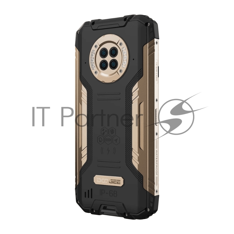 Смартфон Doogee S96 GT Sunshine Gold, 6.22 720 x 1520 пикселей, 2x2,1 ГГц+ 6x2,0 ГГц, 8 Core, 8GB RAM, 256GB, up to 512GB flash, 48 МП+20 МП+8 МП+2МП/32Mpix, 2 Sim, 2G, 3G, LTE, BT v5.0, Wi-Fi, NFC, GPS, Type-C, 6350 мА·ч, Android 12, 310г, 167, ммx8