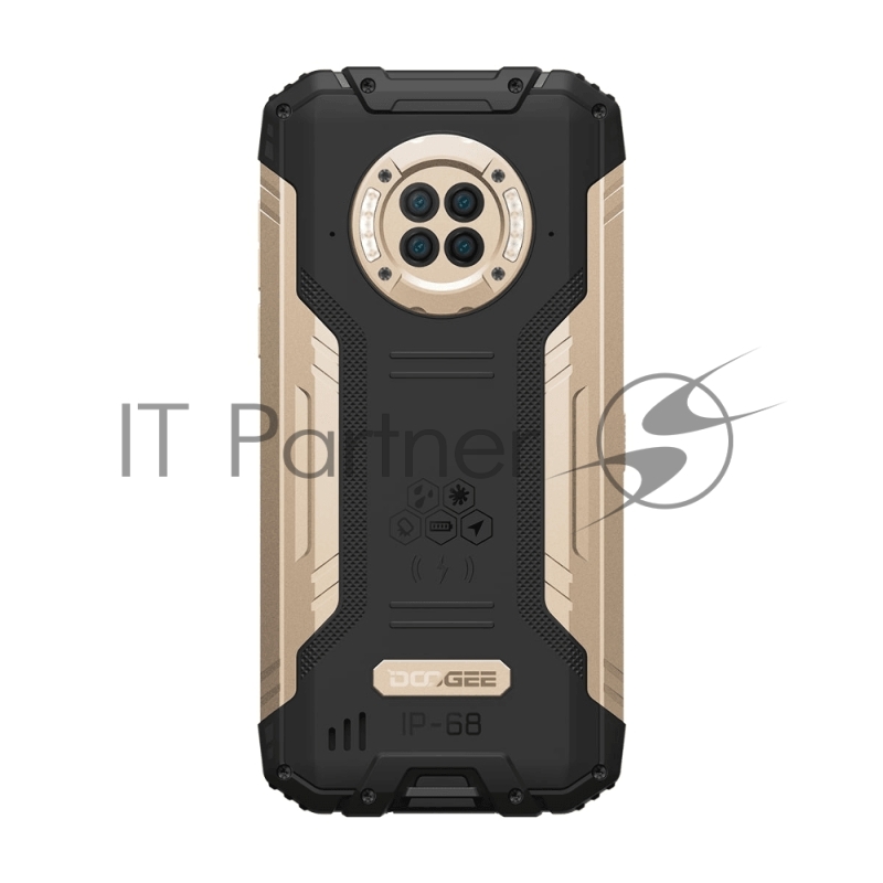 Смартфон Doogee S96 GT Sunshine Gold, 6.22 720 x 1520 пикселей, 2x2,1 ГГц+ 6x2,0 ГГц, 8 Core, 8GB RAM, 256GB, up to 512GB flash, 48 МП+20 МП+8 МП+2МП/32Mpix, 2 Sim, 2G, 3G, LTE, BT v5.0, Wi-Fi, NFC, GPS, Type-C, 6350 мА·ч, Android 12, 310г, 167, ммx8