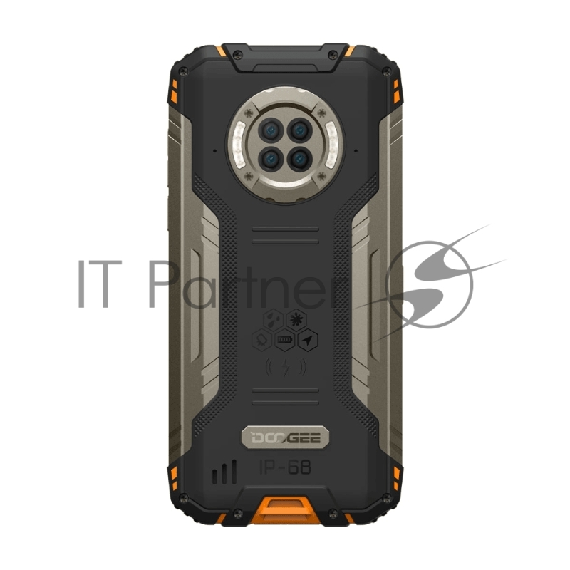 Смартфон Doogee S96 GT Volcano Orange, 6.22 720 x 1520 пикселей, 2x2,1 ГГц+ 6x2,0 ГГц, 8 Core, 8GB RAM, 256GB, up to 512GB flash, 48 МП+20 МП+8 МП+2МП/32Mpix, 2 Sim, 2G, 3G, LTE, BT v5.0, Wi-Fi, NFC, GPS, Type-C, 6350 мА·ч, Android 12, 310г, 167, ммx