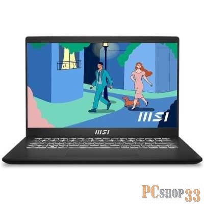 Ноутбук MSI Modern 14 C5M-010XRU Ryzen 5 5625U 16Gb SSD512Gb AMD Radeon 14 IPS FHD (1920x1080) Free DOS black WiFi BT Cam (9S7-14JK12-010)