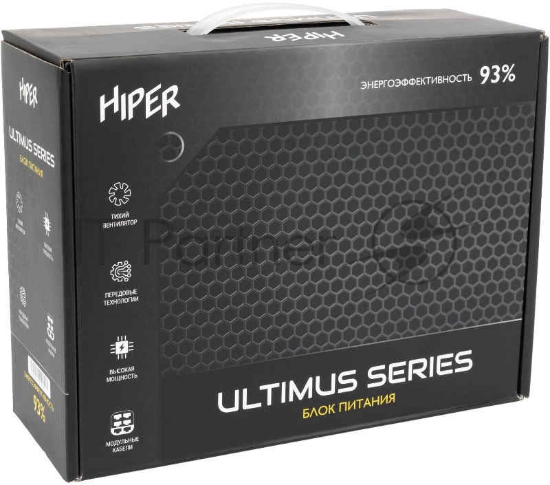 Блок питания Hiper ATX 600W HPB-600FMK2 80+ gold (24+4+4pin) APFC 120mm fan 6xSATA Cab Manag RTL