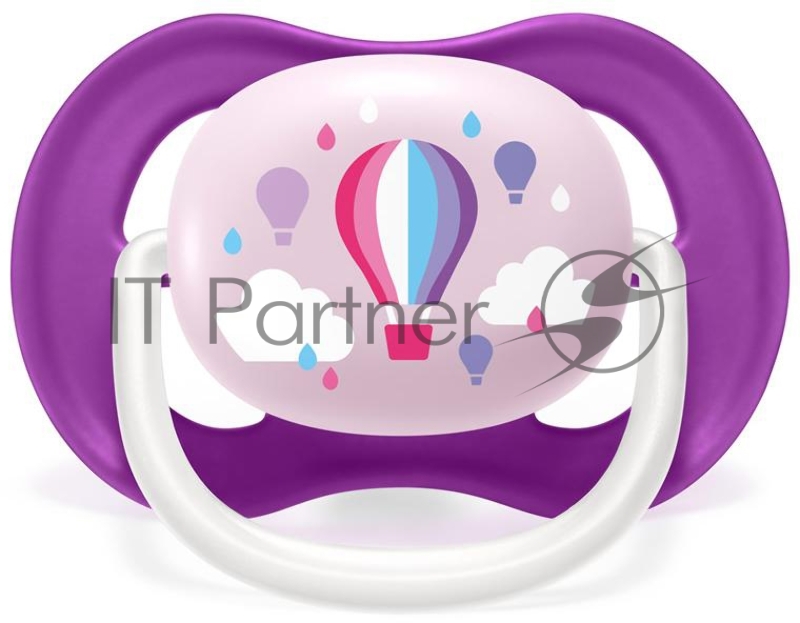 Пустышка ultra air Lime, Be happy/Воздушный шар, 6-18 мес, 2 шт, для девочек