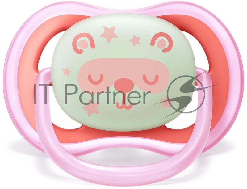 Пустышка 6-18M, 2 шт НОЧНАЯ для девочки