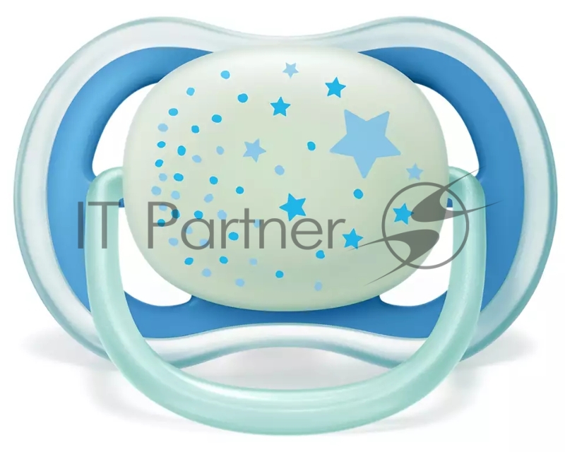 Пустышка 6-18M, 2 шт НОЧНАЯ для мальчика