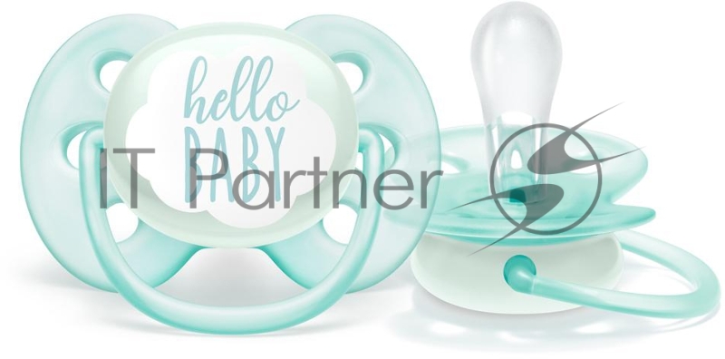 Пустышка ultra soft, Hello, 0-6 мес, 1 шт, для мальчиков