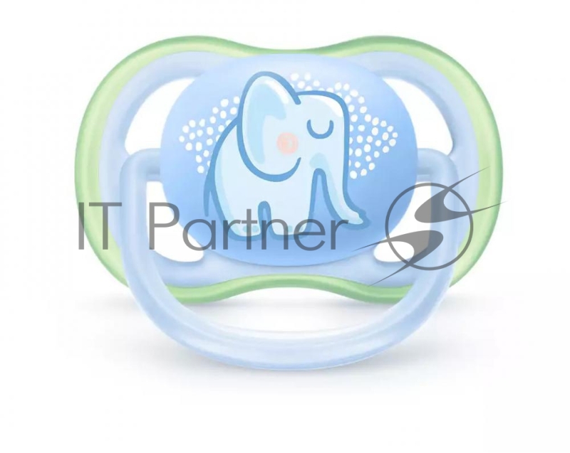Пустышка utra air, Слон/Лев, 0-6 мес, 2 шт, для мальчиков