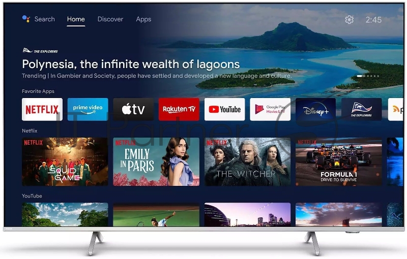 Телевизор LED Philips 50 50PUS8507/60 Android TV светло-серебристый 4K Ultra HD 60Hz DVB-T DVB-T2 DVB-C DVB-S DVB-S2 USB WiFi Smart TV (RUS)