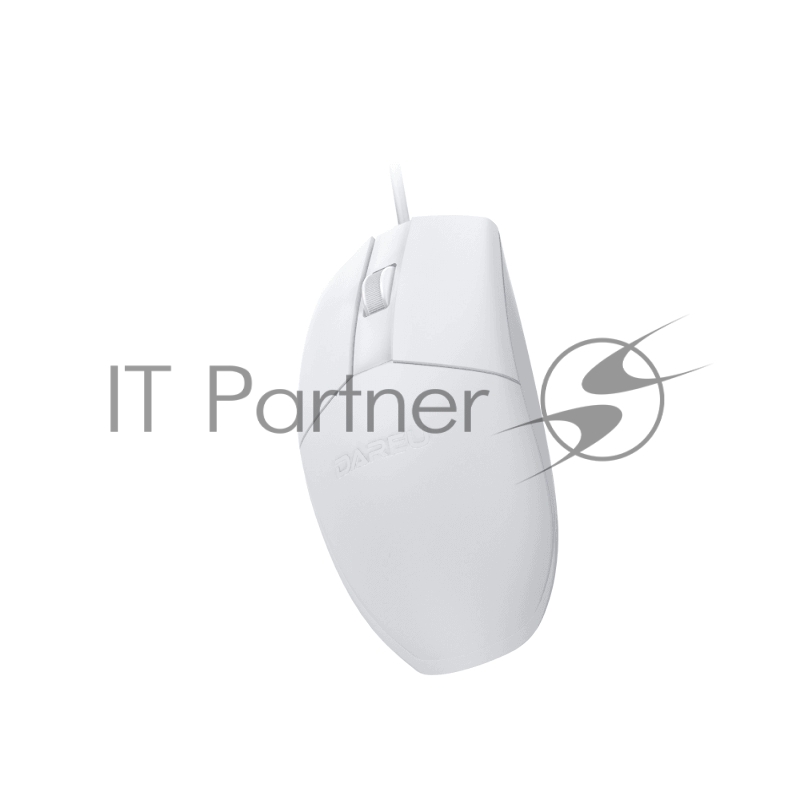 Мышь проводная Dareu LM103 White (белый), DPI 1200, размер 118x61x38мм, 1,58м