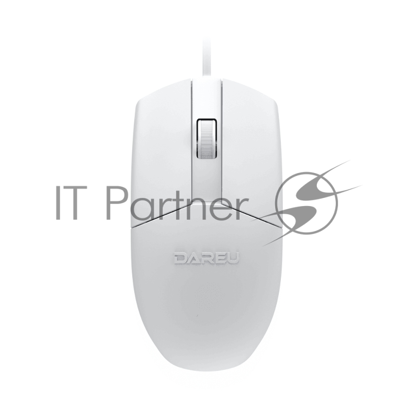 Мышь проводная Dareu LM103 White (белый), DPI 1200, размер 118x61x38мм, 1,58м