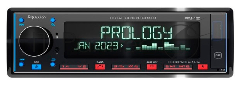 Автомагнитола Prology PRM-100 1DIN 4x140Вт