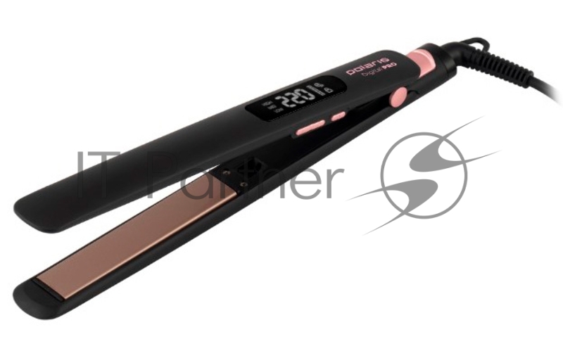 Щипцы Polaris PHS 5012KT UltraSlim Digital Pro 50Вт макс.темп.:220С покрытие:керамическое розовое золото/черный