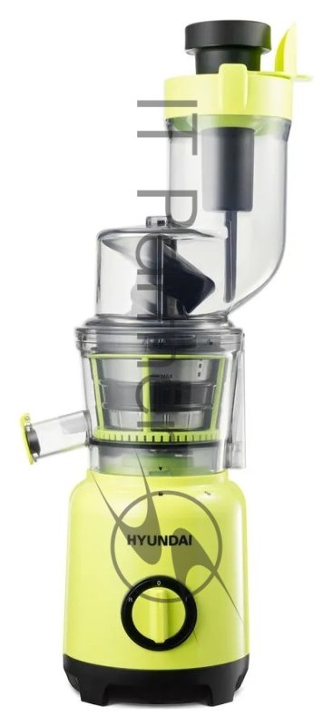 Соковыжималка шнековая Hyundai HY-JS7534 300Вт рез.сок.:600мл. зеленый/черный