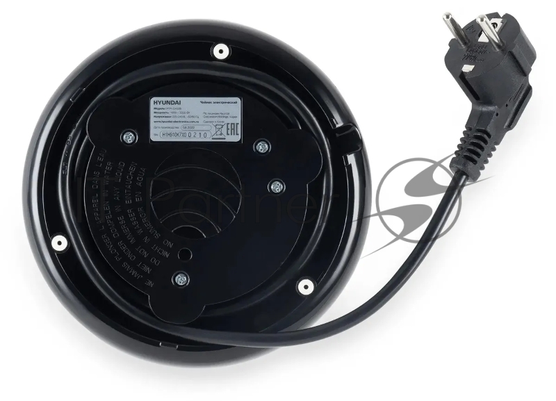 Чайник электрический Hyundai HYK-G4505 2л. 2200Вт черный (корпус: стекло)