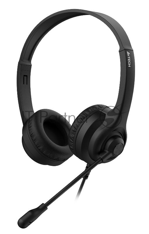 Наушники с микрофоном A4Tech HS-8i черный 1.8м накладные оголовье