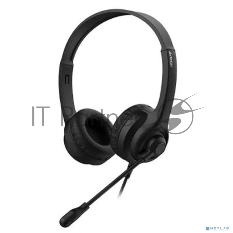 Наушники с микрофоном A4Tech HS-8i черный 1.8м накладные оголовье