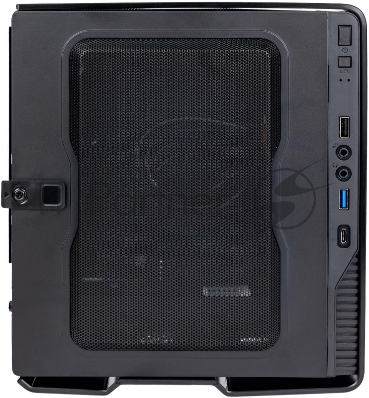 Корпус Hiper Vi7B черный 180W miniITX 1x92mm 2xUSB2.0 1xUSB3.0 audio bott PSU