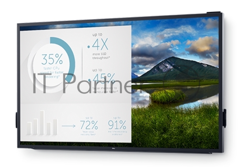 Монитор Dell 85.6 (217.4см) C8618QT черный IPS LED 8ms 16:9 HDMI M/M матовая 400cd 178гр/178гр 3840