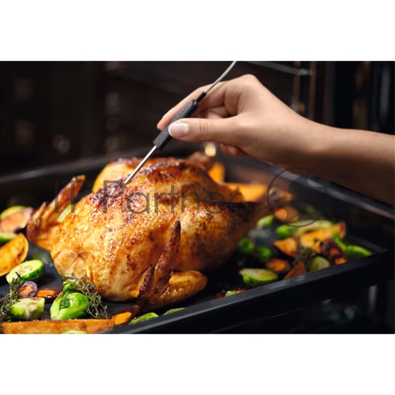 Встраиваемый духовой шкаф Electrolux/ 60 см, с паром, каталитическая очистка, 71 л, 9 режимов, черн. + нерж.