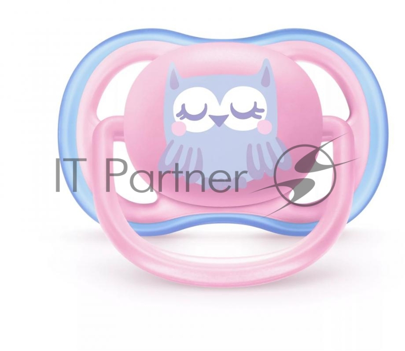 Пустышка utra air, Сова/Олень, 0-6 мес, 2 шт, для девочек