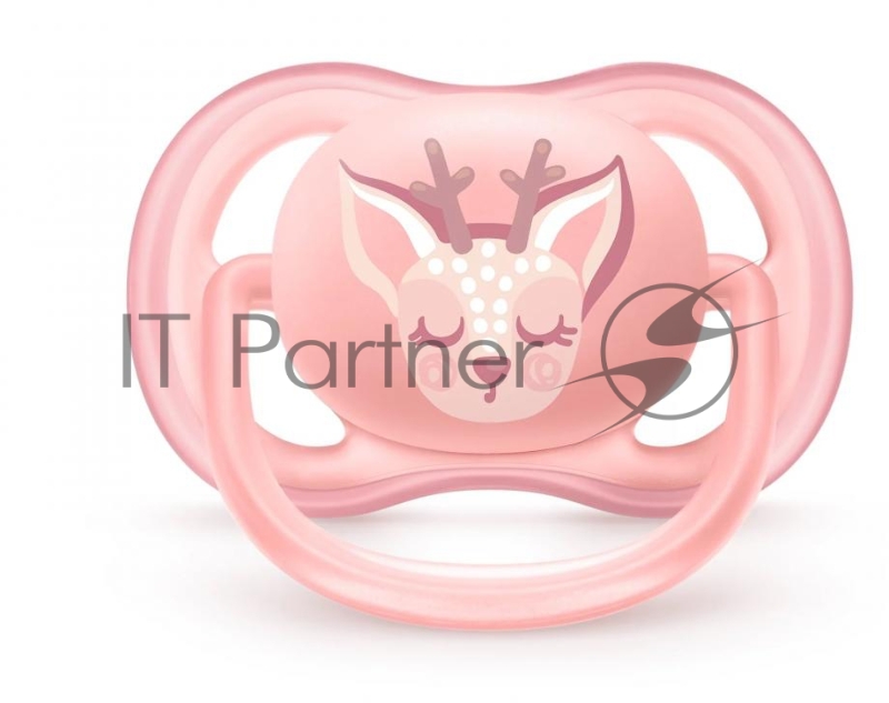 Пустышка utra air, Сова/Олень, 0-6 мес, 2 шт, для девочек
