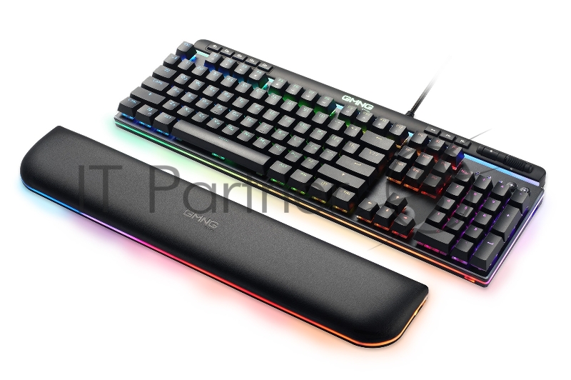 Клавиатура Оклик GMNG 999GK механическая черный/серебристый USB Multimedia for gamer LED (подставка для запястий) (1091218)