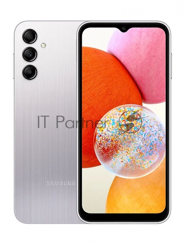 Смартфон Samsung SM-A145 Galaxy A14 64Gb 4Gb серебристый моноблок 3G 4G 6.6 Android 13 50Mpix 802.11 a/b/g/n/ac NFC GPS GSM900/1800 GSM1900