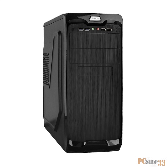 Корпус Miditower ExeGate EX287030RUS UN-604-UN600 (ATX, БП UN600 с вент. 12см, 2*USB+2*USB3.0, аудио, черный)