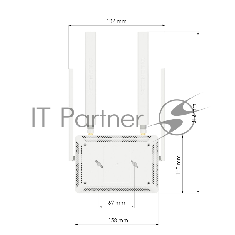 Роутер беспроводной Runner 4G (KN-2211) с модемом 4G, Mesh Wi-Fi N300 и 4-портовым Smart-коммутатором