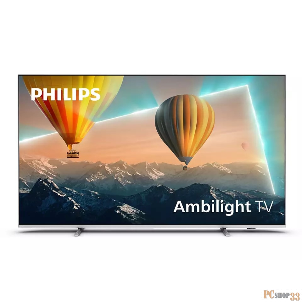 Телевизор LED Philips 43 43PUS8057/60 Series 8 серебристый 4K Ultra HD 60Hz DVB-T DVB-T2 DVB-C DVB-S DVB-S2 USB WiFi Smart TV (RUS)