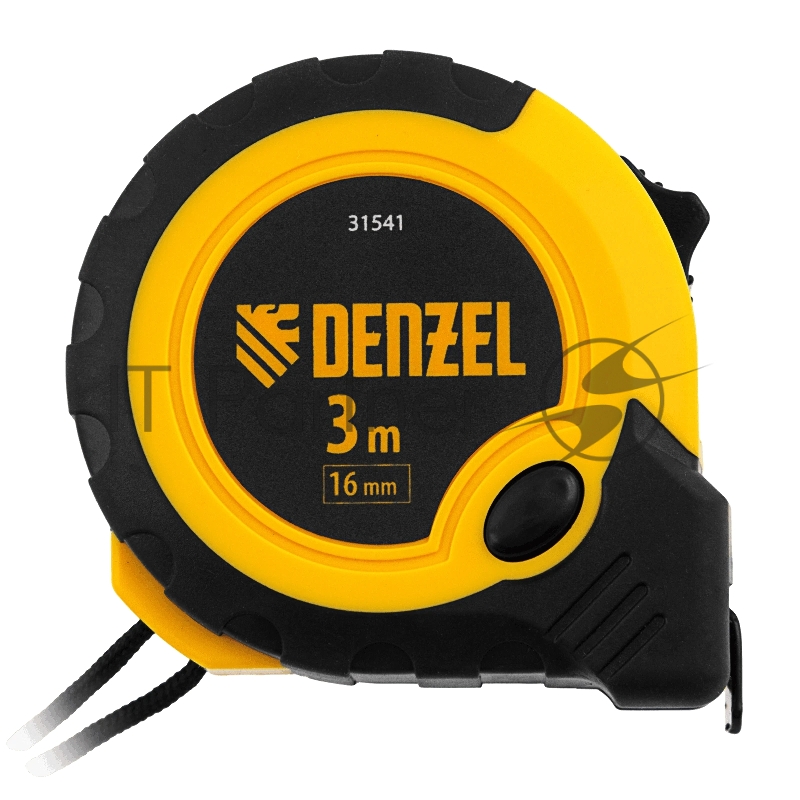 Рулетка 3м х 16мм, двухкомп. корпус, кнопка-пауза// Denzel