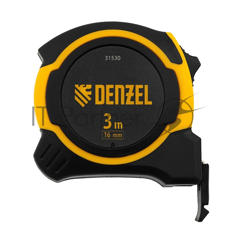 Рулетка 3м х 16мм, двухкомп. корпус, магнитный обрезиненный зацеп// Denzel
