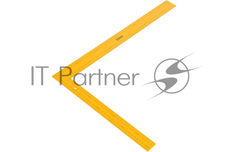 Угольник стальной, 400 мм х 600 мм, ультрафиолетовая печать (измерительная шкала)// Denzel