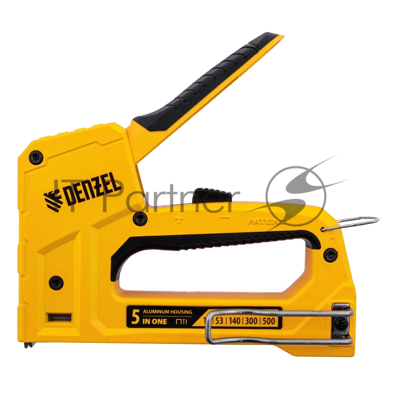 Степлер мебельный, тип 53 и 13, 6-14мм, тип 140, 10-14мм, тип 300, 15мм, тип 500, 15мм// Denzel