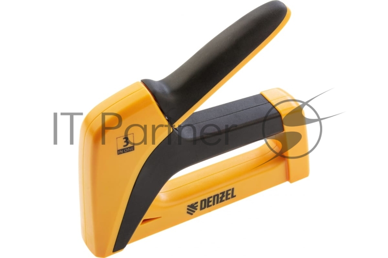 Степлер мебельный, пластиковый корпус, тип 53, 6-14 мм, тип 13, 6-14 мм, тип 300, 14 мм// Denzel