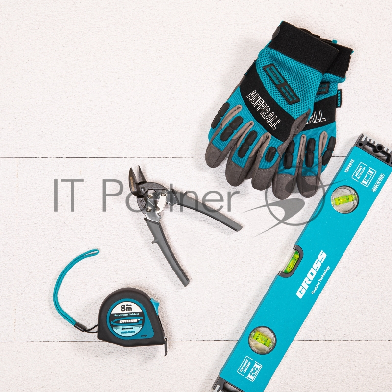 Ножницы по металлуPIRANHA,185мм,прямой и левый рез,сталь-СrM,двухкомпонентные рукоятки// Gross