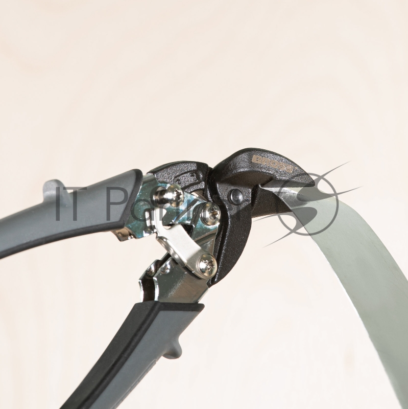 Ножницы по металлуPIRANHA,185мм,прямой и левый рез,сталь-СrM,двухкомпонентные рукоятки// Gross