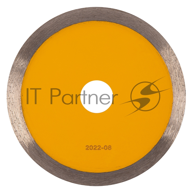 Диск алмазный отрезной 125 х 22,2 мм, сплошной, супертонкий, горячий пресс, мокрое резание// Denzel