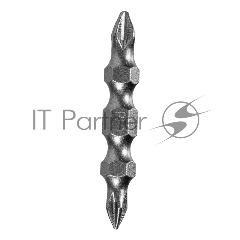 Набор бит двухстор., PH2-PH1х45 мм, сталь S2, 10шт.// Denzel