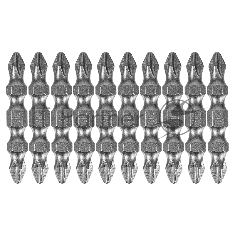 Набор бит двухстор., PH2-PH2х45 мм, сталь S2, 10шт.// Denzel