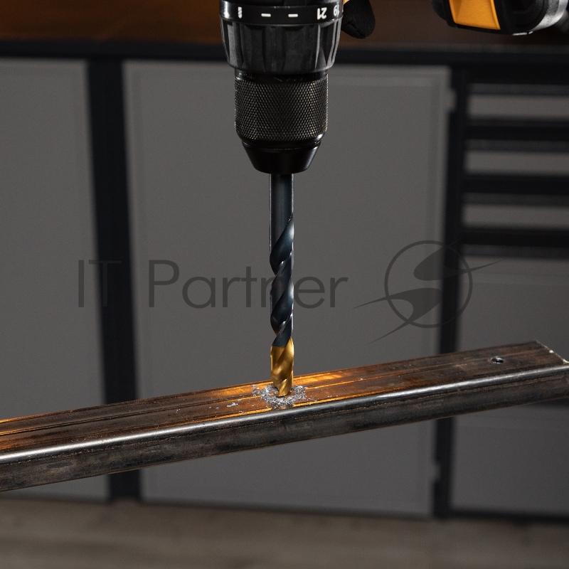 Сверло по металлу, 10 мм, HSS-Tin, Golden Tip, 8 шт.// Denzel