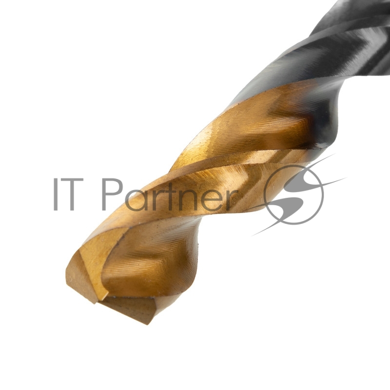 Сверло по металлу, 10 мм, HSS-Tin, Golden Tip, 8 шт.// Denzel