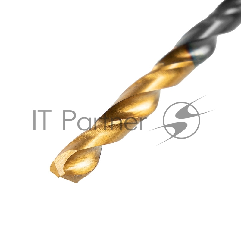 Сверло по металлу, 2,5 мм, HSS-Tin, Golden Tip, 10 шт.// Denzel