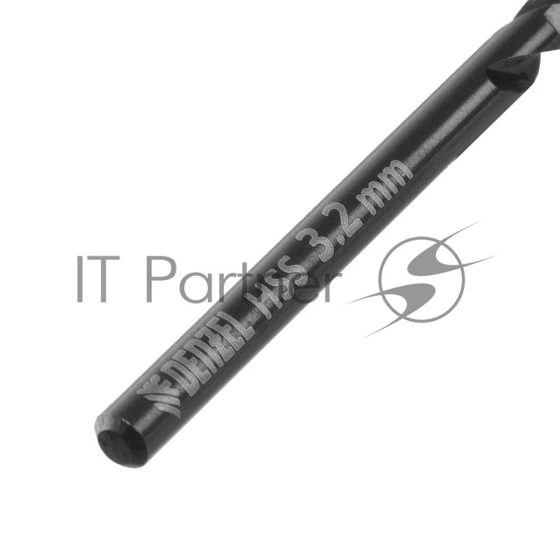 Сверло по металлу, 3,2 мм, HSS-Tin, Golden Tip, 10 шт.// Denzel