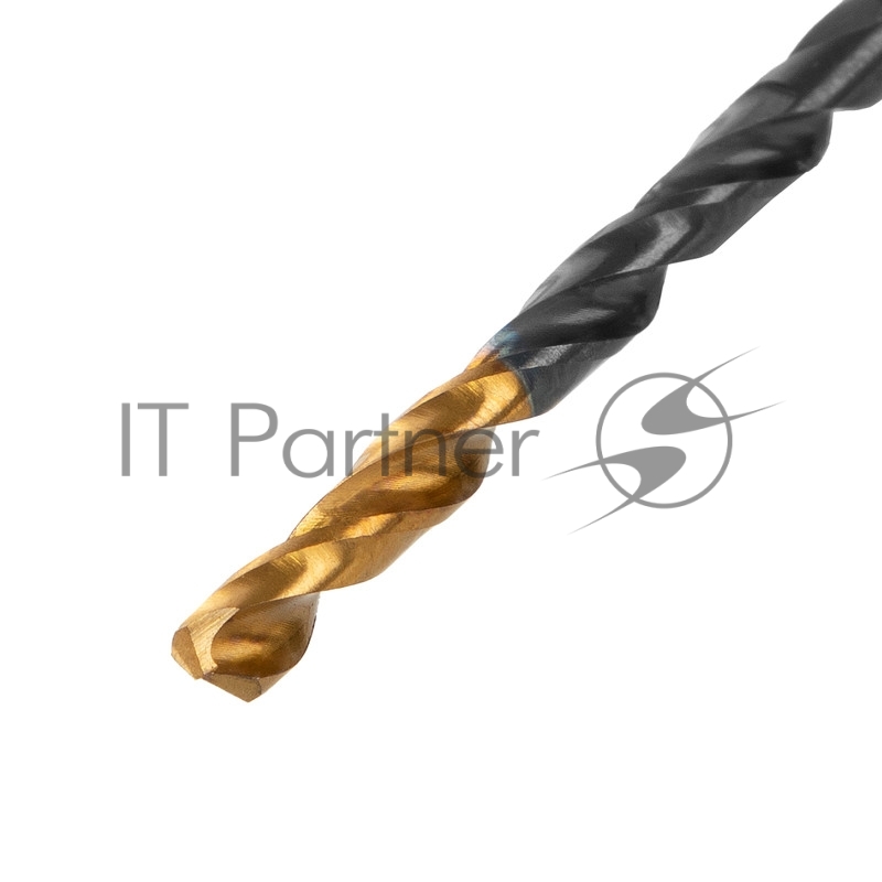 Сверло по металлу, 3,2 мм, HSS-Tin, Golden Tip, 10 шт.// Denzel