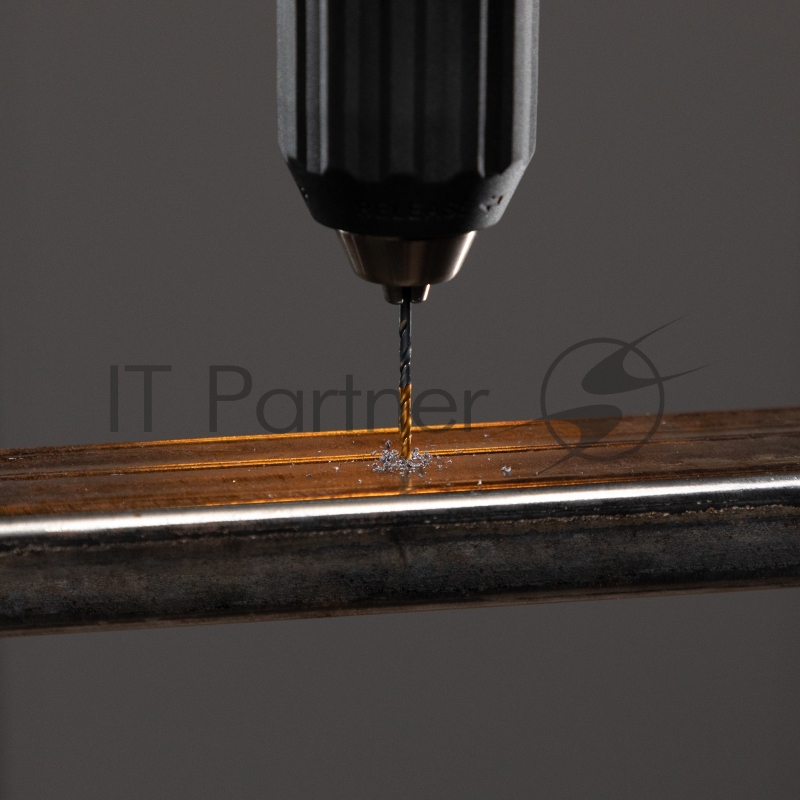 Сверло по металлу, 3 мм, HSS-Tin, Golden Tip, 10 шт.// Denzel