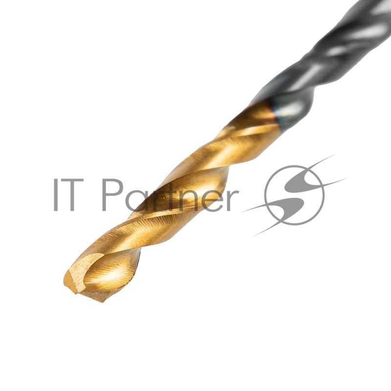 Сверло по металлу, 3 мм, HSS-Tin, Golden Tip, 10 шт.// Denzel